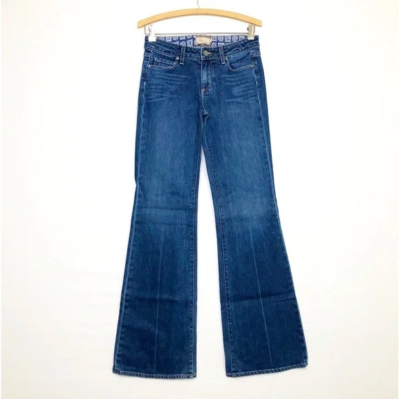 PAIGE Dark Blue Boot Cut Jeans - Picture 1 of 12